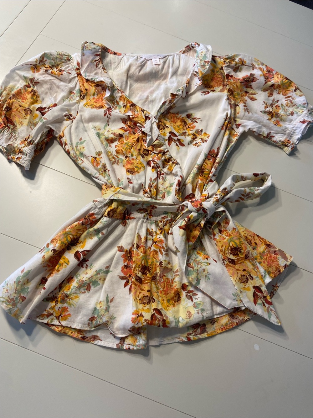 Lauren Conrad Fall flower blouse